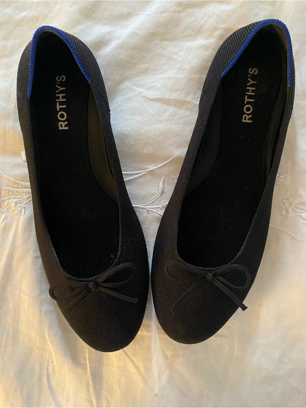 Rothy's Black Ballet Flats Size 10